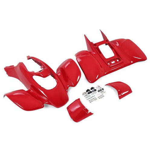 Solid Spare Red Front+Rear Fender ABS For Honda TRX 400EX TRX400EX 2005-2007 #11739-12