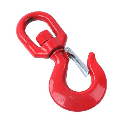 Solid Spare 3 Ton 5/8" Locking Swivel Hook Grade 80 Lifting Hook Rigging with Latch