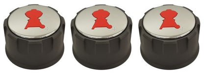 Solid Spare (3) Weber Spirit E-310 Control Knob Set 3 Knobs