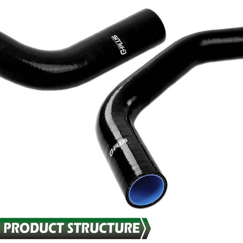 Solid Spare Fit For Jeep 72-81 AMC CJ5 CJ6 J10 J20 Wagoneer 304 360 V8 Silicone Hose Black