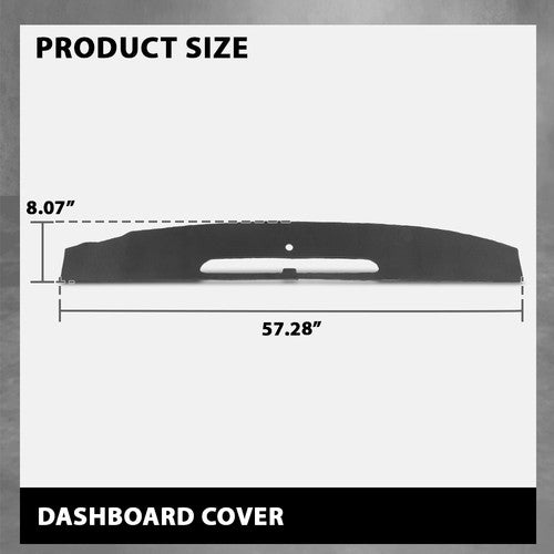 Solid Spare Fit For 07-14 Cadillac Escalade TPE Dash Defrost Vent Grille Cover Overlay Black