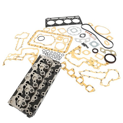 Solid Spare V2203 Complete Cylinder Head with Full Gasket Kit Fits For Kubota Engine Bobcat
