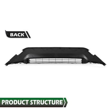 Solid Spare Fit For 2019-2022 Toyota RAV4 Black Front Bumper Lower Grill Grille TO1036209