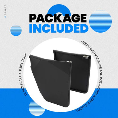 Solid Spare New Aluminum For Polaris Ranger 500 570 EV ETX Mid Size 2015-2022 Half Door Kit