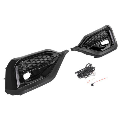 For 2022-2024 Subaru WRX STI sequential LED Turn Signal DRL Fog Bezel Light Pair