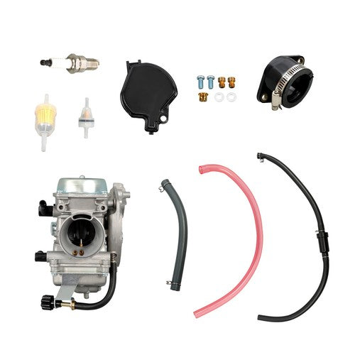 Solid Spare For Kawasaki KEF300A 1995-2000 KEF300B 2000-2003 Carburetor Kit
