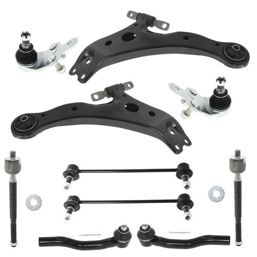 Solid Spare 10PCS Black Front Lower Control Arm Suspension Kit For Toyota Camry 07 08-10 11