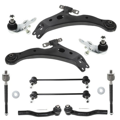 Solid Spare 10PCS Black Front Lower Control Arm Suspension Kit For Toyota Camry 07 08-10 11