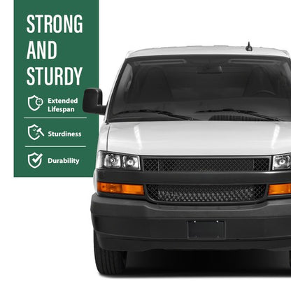 Solid Spare For 96-17 Chevy Express GMC Savana Passenger Side Windshield Wiper Cowl Cover