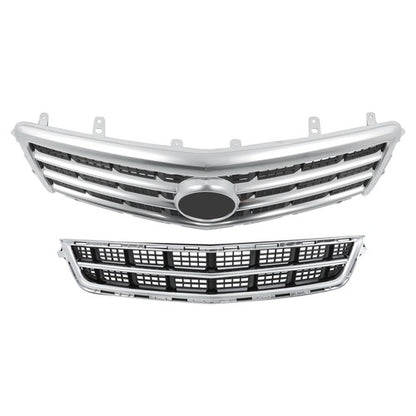 Solid Spare Front Bumper Cover Grille+Lower Grille For Cadillac ATS 2013-2014 Matte Black
