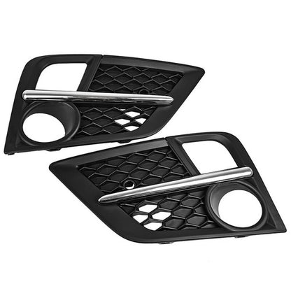 Front Bumper Fog Lights Lamps Cover w/Chrome Trim Fits 2018-2020 Honda Odyssey