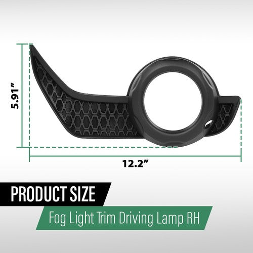 Solid Spare Fog Light Bezel Lamp Trim Right Side Fit For 2014-2020 Toyota 4Runner TO1039173