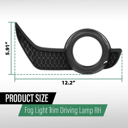 Solid Spare Fog Light Bezel Lamp Trim Right Side Fit For 2014-2020 Toyota 4Runner TO1039173