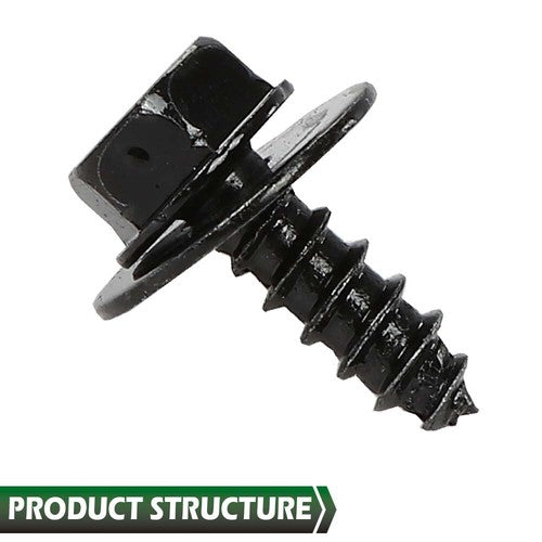 Solid Spare Fit For Toyota Firewall & Splash Shield Screws M6.3 x 20mm Long- 10mm Hex 20pcs