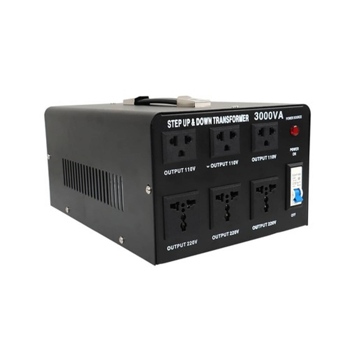Solid Spare Step Up/Down 110-120V to 220-240V Converter 3000W Voltage Transformer US