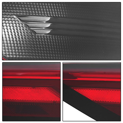 Solid Spare For Nissan Rogue 2021-2023 Single LH Side Tail Light Replacement LED Clear Lens