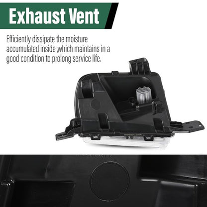 Solid Spare LED DRL Front Fog Light Driving Lamp Right Side Fit For 2019-2024 Ford Edge