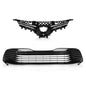 Solid Spare Front Upper & Lower Bumper Grille Grill Fit For 2018-2020 Toyota Camry LE XLE