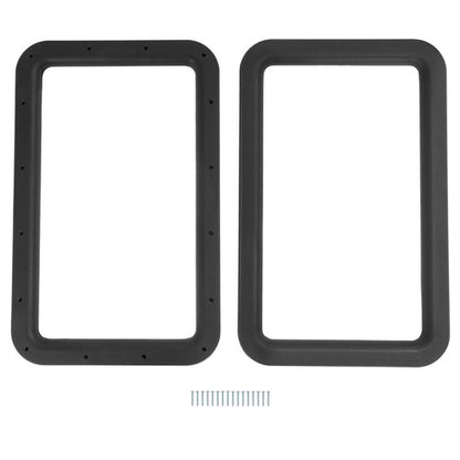 Solid Spare 15.7" x 24.8" Black RV Entrance /Entry Door Window Frame For Camper Trailer