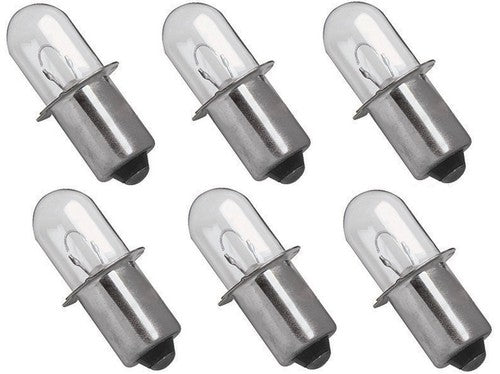 Solid Spare (6) 18 V Flashlight Replacement XENON Bulbs for Makita A-902961 BML185 - ML180