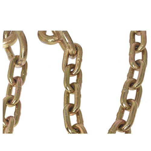 Solid Spare Flatbed Truck Rollback Wrecker Carrier 5/16" X 2' G70 Tow Chain J-Hooks V-Chain