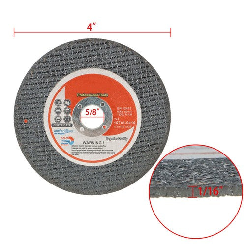 Solid Spare 4" X 1/16" 5/8" 25Pack Cut-Off Wheels Die Grinder Cutting Discs Cutting Wheel