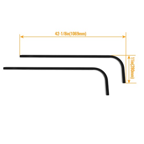 Solid Spare Extended Roof Mounting For 04+ Club Car Precedent Yamaha G29 Drive Top Supports