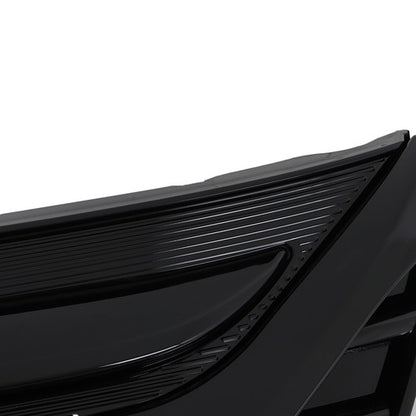 Solid Spare For Honda Odyssey 2018 2019 2020 Gloss Black Plastic Front Bumper Grille New
