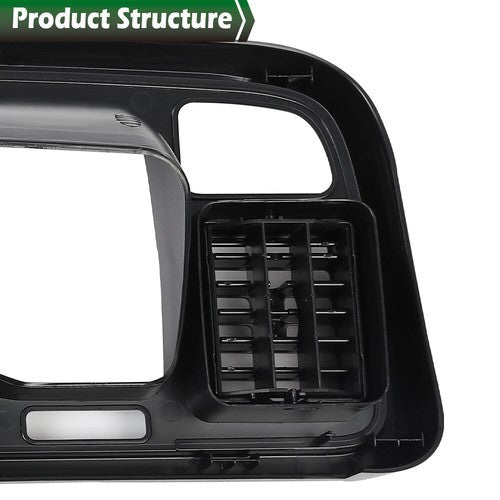 Solid Spare Fit For 94-97 Dodge Ram 1500 2500 3500 Pickup Black Dashboard Bezel w/ Vents