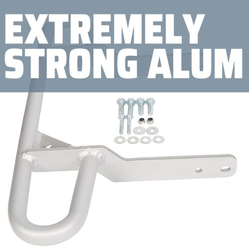 Solid Spare Rear Grab Bar Bumper Bracket For Yamaha Raptor 660 660R YFZ450 2001-2009 Silver