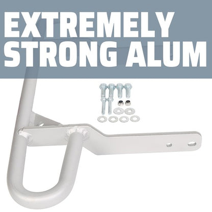 Solid Spare Rear Grab Bar Bumper Bracket For Yamaha Raptor 660 660R YFZ450 2001-2009 Silver