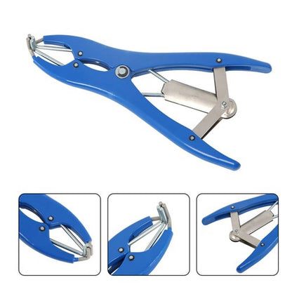 Solid Spare Elastrator Plastic with 100 Rubber Rings Castration Plier Applicator Livestock