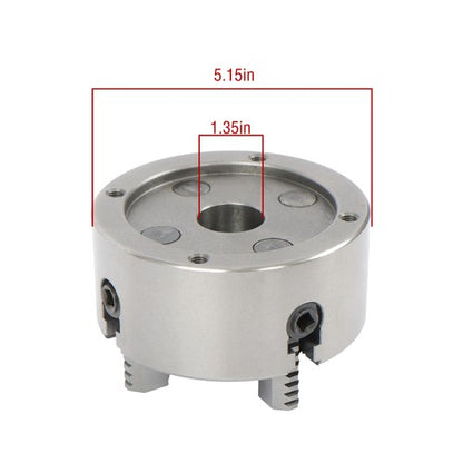 Solid Spare K72-125 5" Lathe Chuck 4-Jaw Reversible - Independent Wood Turning