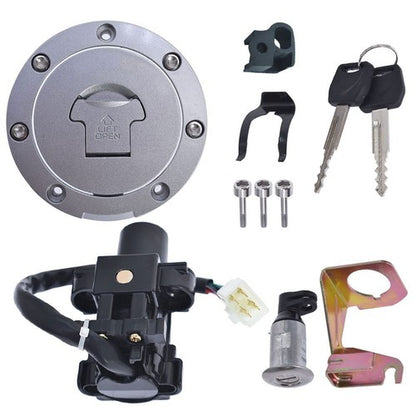 Solid Spare For Honda CBR600F4/F4i 01-06 Ignition Switch Fuel Gas Cap Seat Lock Key Set USA