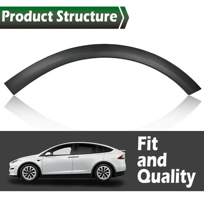 Solid Spare Rear Left Door Fender Flare Wheel Well Arch Molding Fit For 16-21 Tesla Model X