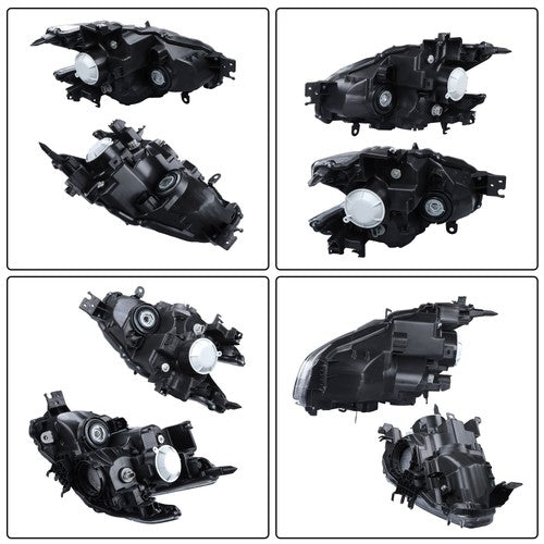 Solid Spare LH+RH Headlight Headlamps Clear w/Sport Pkg HID Type For Nissan Maxima 2009-2014