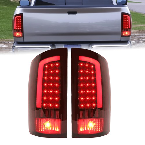 Solid Spare For 2002-2006 Dodge Ram 1500 2500 3500 LED Tail Lights Brake Lamps Left+Right