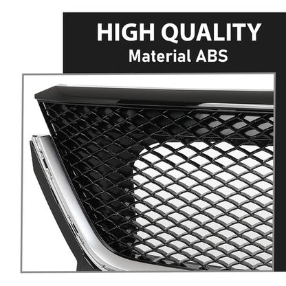 Solid Spare Fit For 2020-2025 Cadillac XT6 Sport Front Bumper Lower Grille Black & Chrome