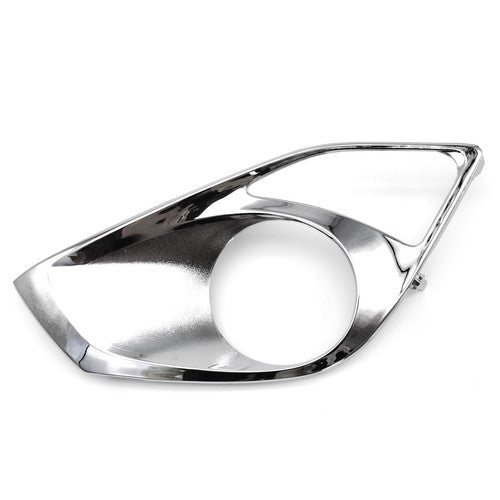 Pair Chrome Front Bumper Fog Light Cover Bezels For 2013 2014 2015 Toyota Avalon