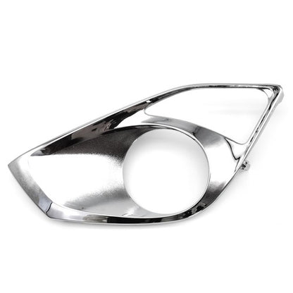 Pair Chrome Front Bumper Fog Light Cover Bezels For 2013 2014 2015 Toyota Avalon