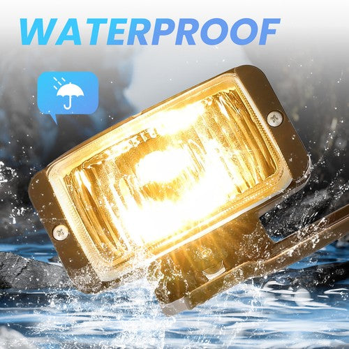 Solid Spare Halogen Chrome Fog Lights Lamp For 1988-1999 2000 Chevy GMC C/K 1500 C2500 K2500
