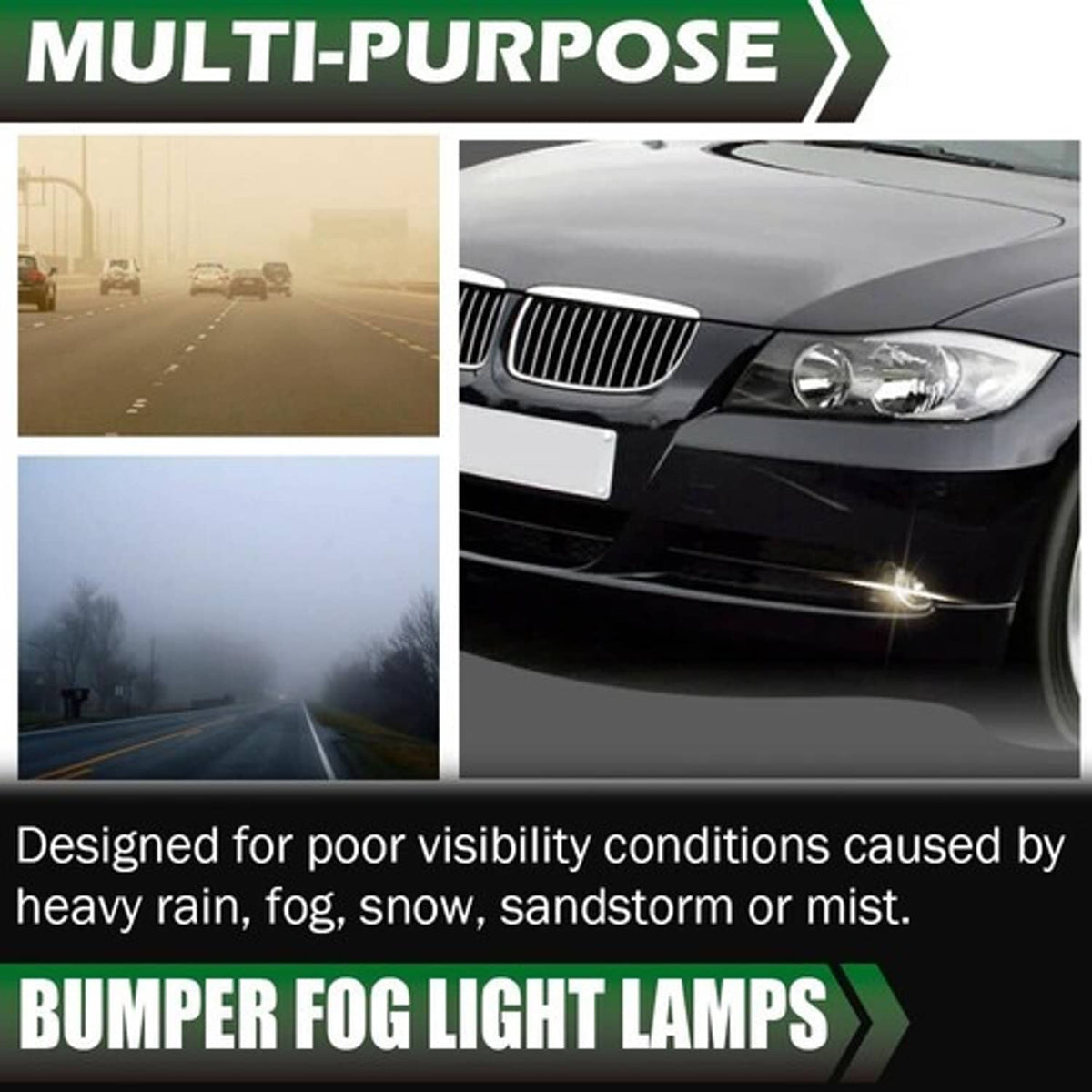 Solid Spare Fit For 06-08 BMW E90 328i 328xi 335i 325i 325x Clear Bumper Fog Lights Lamps