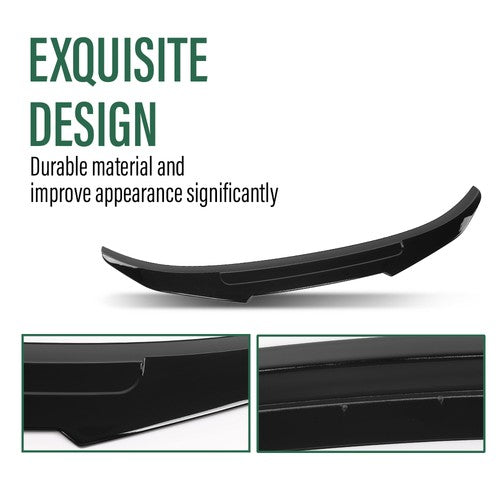 Solid Spare Fit For 20-22 BMW 2 Series F44 PSM Style Gloss Black Rear Trunk Spoiler Wing