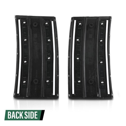 Solid Spare Door Side Fender Vents Molding Trim Fit For 13-22 Range Rover Vogue L405 Black