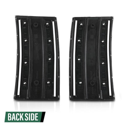 Solid Spare Door Side Fender Vents Molding Trim Fit For 13-22 Range Rover Vogue L405 Black