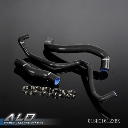 Solid Spare Silicone Radiator Hose Fit For 2003-2007 Nissan 350Z Fairlady Z33 VQ35DE Black