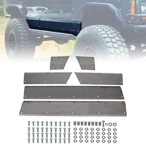 Solid Spare Lower Door Side Panel Armor For 1984-2001 Jeep Cherokee XJ 4-Door Brand New