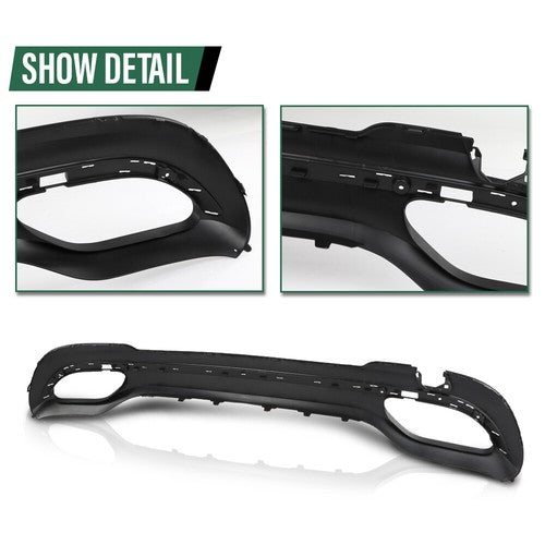 Solid Spare Rear Lower Valance Fit For 2014-2016 Mercedes Benz E-Class with AMG Package