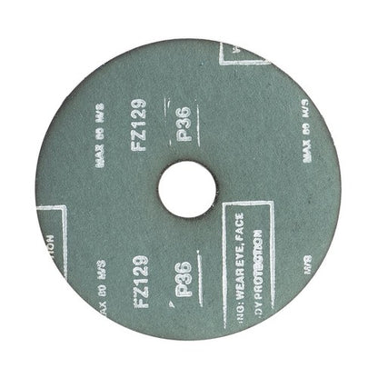 Solid Spare 25 Pack 5 x 7/8, 36 Grit Zirconia Resin Fiber Grinding and Sanding Discs