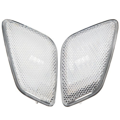 Solid Spare Clear Plastic Bumper Signal Fender Side Marker Lights For Jeep Wrangler TJ 97-06